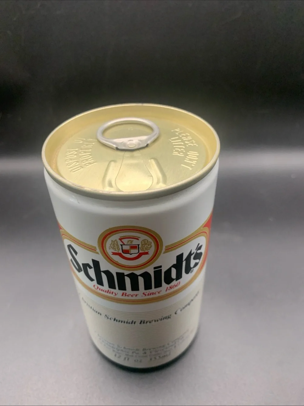 Vintage Beer Can Schmidt's Christian Schmidt Brewing Pull Tab Empty